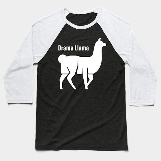 Drama Llama | Theater Humor Baseball T-Shirt by Wizardmode